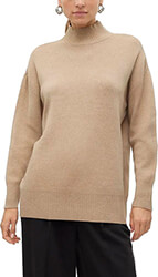 poylober vero moda vmgold highneck 10311395 kafe photo