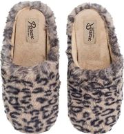 pantofles parex animal print 10130036u kafe photo