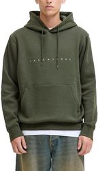 hoodie jack jones jjestar 12233972 skoyro prasino photo