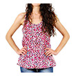 �OP DKNY PRINTED SILK  COTTON TUNIC FLORAL (M)