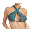 BIKINI TOP GUESS CROSSED BANDEAU E2GJ31MC04R 4G LOGOMANIA ������ ������� (M)