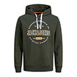 hoodie jack jones jjstamp 12211551 skoyro prasino photo