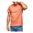 t shirt pepe jeans richme logo print pm508697 portokali photo