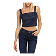 top guess selene corset w3yp57kbu70 skoyro denim mple photo