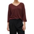 poylober vero moda vmbrianna 3 4 v neck 10291351 mpornto melanze photo