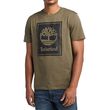 t shirt timberland stack logo tb0a5wqq a58 xaki photo