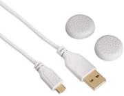 hama 115476 super soft controller charging cable for playstation 4 white photo