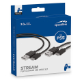 speedlinksl 460100 bk stream play charge usb c cable set for ps5 black extra photo 2