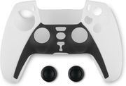 spartan gear controller silicon skin cover and thumb grips playstation 5 black white photo
