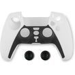 spartan gear controller silicon skin cover and thumb grips playstation 5 black white photo