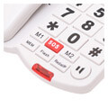 osio oswb 4760w cable telephone with big buttons speakerphone and sos white extra photo 2