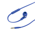 hama 184009 hama joy headphones in ear microphone flat ribbon cable blue extra photo 1