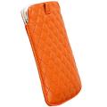 krusell avenyn pouch universal size l long orange leather extra photo 1