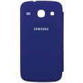 samsung flip cover ef fi826bl for galaxy core i8260 blue fabric extra photo 1