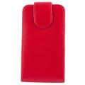 leather case for nokia 205 red extra photo 1