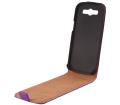 sligo elegance leather case for samsung i9500 galaxy s iv purple extra photo 1