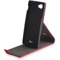 leather case stand for lg l5 red extra photo 1