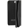 kenzo leather side flip case for iphone 5 5s black extra photo 1