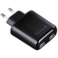 hama 173608 charger 2x usb 48 a black extra photo 1
