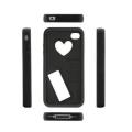 g cube a4 gpsl 4b silicon case for iphone 4 4s black extra photo 1
