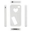g cube a4 gpsl 4w silicon case for iphone 4 4s white extra photo 1
