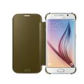 samsung galaxy s6 g920 clear view cover ef zg920bf gold extra photo 1