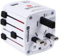 skross travel adapter world usb charger white extra photo 1
