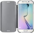 samsung flip case clear view ef zg925bs for galaxy s6 edge g925 silver extra photo 1