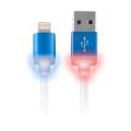 forever iphone 5 6 usb cable blue led metal box extra photo 1