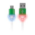 forever micro usb cable green led metal box extra photo 1