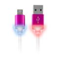 forever micro usb cable pink led metal box extra photo 1