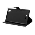 flip book case sony xperia t3 style d5103 foldable black extra photo 1