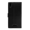 flip book case sony xperia t3 style d5103 foldable black extra photo 2