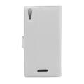 flip book case sony xperia t3 style d5103 foldable white extra photo 2