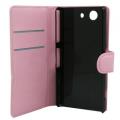 thiki flip book sony xperia z3 compact foldable pink extra photo 1