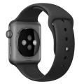 apple watch sport 42mm silver aluminum case with black sport band extra photo 1