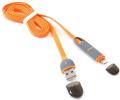 platinet 42873 usb universal cable 2 in 1 micro usb lightning orange extra photo 1