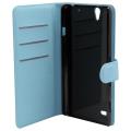 flip book case sony xperia c4 foldable blue extra photo 1