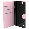 flip book case sony xperia c4 foldable pink extra photo 1