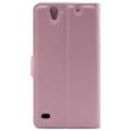 flip book case sony xperia c4 foldable pink extra photo 2