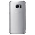 samsung flip case clear view ef zg930cs for galaxy s7 silver extra photo 2