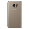 samsung cover s view ef cg930pf for galaxy s7 gold extra photo 2