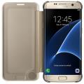 samsung flip case clear view ef zg935cf for galaxy s7 edge gold extra photo 1
