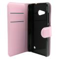 flip book case microsoft lumia 550 foldable pink extra photo 2