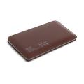 platinet 42835 leather power bank 6000mah polymer brown microusb cable extra photo 1