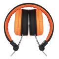 meliconi 497429 mysound stereo headphones with microphone black orange extra photo 1