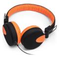 meliconi 497429 mysound stereo headphones with microphone black orange extra photo 2