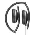 sennheiser hd 230i lightweight foldable headphones with 3 button remote mic black extra photo 1