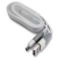4smarts pulsecord charge notice micro usb data cable 1m grey white extra photo 1