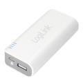 logilink pa0084 mobile power bank 5000mah white extra photo 1